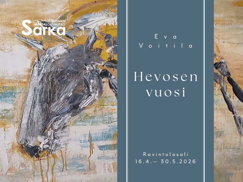 Eeva Voitila: Hevosen vuosi, Ravintolasalissa 2026; maalaus